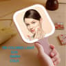 Dimmable LED Compact Handheld Cosmetic Mirror 5