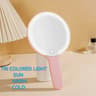 Dimmable LED Compact Handheld Cosmetic Mirror 4