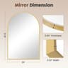 Arched Metal Framed Wall Decor  Bathroom Mirror 8