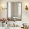 Rounded Rectangle Metal Framed Wall Mirror 15
