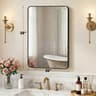 Rounded Rectangle Metal Framed Wall Mirror 16
