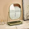 Light Luxury Rotating Desktop Makeup Mirror With Storage Base 9