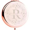 Personalized Floral Wreath Initial Portable Compact Mirror 9
