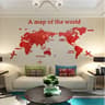 3D Acrylic Creative World Map Wall Sticker Mural 8