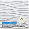 3D Sculpted Wave Modular Paintable Wall Panel Tiles 9