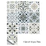 10Pack Mandala Pattern Matte WearResistant Vinyl Tile Stickers 13