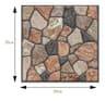 5Pack Retro 3D SelfAdhesive Subway Tile Wall Panels 13