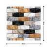 5Pack Retro 3D SelfAdhesive Subway Tile Wall Panels 18