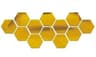 12Piece 3D Acrylic Mirror Hexagonal Wall Sticker Set 9