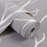 Modern Minimalist Line Deerskin Velvet NonWoven Wallpaper Roll 8