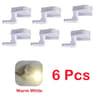 6Pack Universal Cabinet Hinge LED Sensor Lights 7