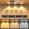 WhiteBlack 3Color Motion Sensor LED Cabinet Light Bar 10