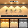 WhiteBlack 3Color Motion Sensor LED Cabinet Light Bar 12