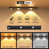 WhiteBlack 3Color Motion Sensor LED Cabinet Light Bar 8