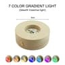 Wireless Round Wooden LED Light Base Solid Wood Crystal Display Stand 8