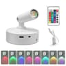 Rechargeable RGB LED Wireless Magnetic Wall Spotlight 10