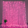 USB RemoteControlled LED Window Curtain String Lights 11