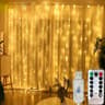 USB Fairy Curtain Lights Remote Control Hanging String Lights 8