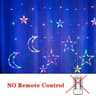 Star  Moon LED Curtain Lights PlugIn Hanging String Lights 8