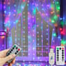 Aurora Cascade USB Wall Grid Hanging LED String Lights 7