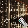 Celestial Starfall Window Icicle LED Curtain Lights 7