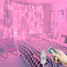 USB Curtain Luminous Horizon MultiPower Hanging Backdrop String Lights 10