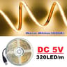 Luminous Line USB 5V HighDensity COB LED Strip Light 9