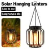 Hanging Solar Decorative Lantern With Warm White LED  Hollow Pattern 4