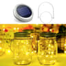 20LED Solar Mason Jar Lid String Lights With Hanging Handles 6