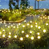 Outdoor Solar Firefly Lights  Ball String Garden Stake Accent 8