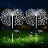 200LED Solar Powered Firework Pathway Lights  Yard Decor 7