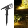 Solar Landscape Spotlights With Dual Ground And Wall Mount 7