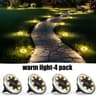 4 Mini Stainless Steel Rotating Solar Ground Lights 7