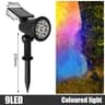 Garden 9LED Solar Powered Adjustable Landscape Spotlight 7