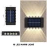Solar LED Waterproof Up  Down Exterior Wall Lamp 2Pack 9