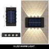 Solar LED Waterproof Up  Down Exterior Wall Lamp 2Pack 10