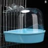 Clear Hanging Bird Bath Cube Box For Cage Attachment 8