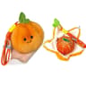 Peelable Orange Plush Keychain Backpack Pendant 9