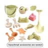 Kids Outdoor Beach Sand Mold And Tool Play Set 8