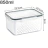 Produce Saver Refrigerator Container With Strainer Basket 7