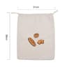 Reusable Linen Drawstring Artisan Bread Storage Bag 8