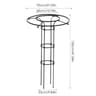 Semicircle Garden Plant Support Stakes And Climbing Trellis 10