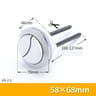 Dual Flush Toilet Tank Push Button  Universal Flush Valve Switch 8