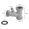 YShaped Sink Drain Pipe Adapter  Branch Connector 13