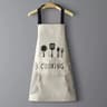 Waterproof  OilProof Kitchen Apron With HandWiping Side Towels 6