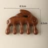 Natural Sandalwood WideTooth Scalp Massager  Facial Gua Sha Comb 7