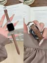 Fashion Leather Loop Watch Strap For Apple Watch Series 1 Through 11  Ultra 9