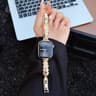 Bling Rhinestone Ear Of Wheat Bracelet Strap For Apple Watch Series 1 Through 11  Ultra 8