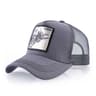 Embroidery Bull Patch Breathable Mesh Snapback Trucker Hat 11