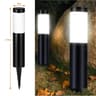 Outdoor SolarPowered Cylindrical Garden Pathway Light 9
